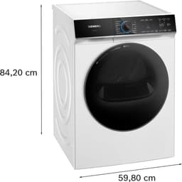 Siemens WR47B2C7NL - iQ700 - Wasdroger - Warmtepompdroger - 9 kg - Wit - SmartFinish vermindert kreukels tot 50% - Blijvend energiezuinig met zelfreinigende condensor - arioSpeed Plus: verkort de droogtijd met maar liefst 44% - Zeer stil — thumbnail 3