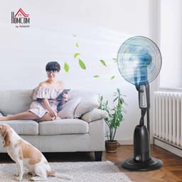 Statiefventilator met waterverstuiver en instelbare hellingshoek - 120 cm hoog — thumbnail 4