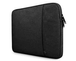 Laptophoes - Geschikt voor 12 / 13.3 inch - 3-laags bescherming - Laptop Sleeve - Laptop Cover - 2 afsluitbare vakken - Zwart