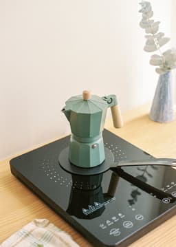 CREATE - Italiaanse koffiezetter - Sage - Met inductieadapter - 9 kopjes / 450ml - THERA MOKA RETRO — thumbnail 5