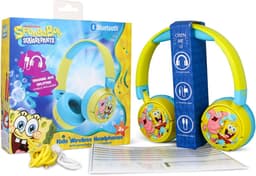 Sponge Bob - draadloze kinderkoptelefoon - volumebegrenzing - lange batterijduur - microfoon - opvouwbaar - bluetooth — thumbnail 4