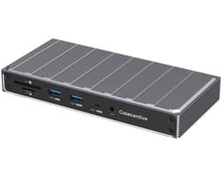 Casecentive 13-in-1 USB-C DisplayLink Docking Station – 3 Monitoren – Tot 8K HDMI – 100W PD – 2,5GbE – MacBook M1/M2 & Windows