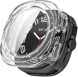 Hoesje Geschikt voor Samsung Galaxy Watch Ultra - Bumper Case met Ingebouwde Tempered Glass - Volledige Bescherming - Transparant — thumbnail 2