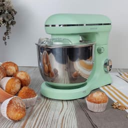 Krachtige Kneedmachine 1500W met 5L RVS Kom - 10 Snelheden Mixer voor Bakken — thumbnail 3