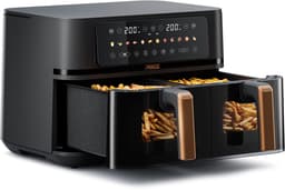 Princess 182272 Dubbele Airfryer - 2x 4.5L - 9 liter - 2 manden - XXL - Touchscreen - Kijkvenster - 12 programma's - 3100W — thumbnail 1