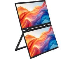 Laptopschermverlenger - Dubbele Monitor - Productiviteit Vergroten - 330 Graden Draaibaar - 156 Inch FHD