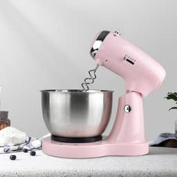 Keukenmixer 32 Liter - Keukenrobot Tafelmodel - Bakken En Mixen - Automatisch Ontwerp - 5 Snelheden - Roze — thumbnail 4