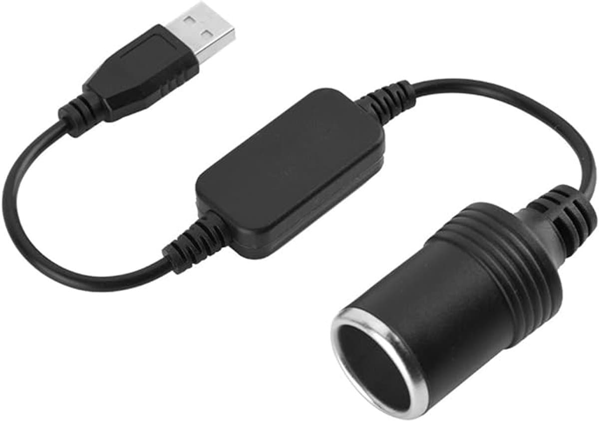 Auto Sigarettenaansteker USB naar 12V Stap Op USB naar 12V Converter Kabel Vrouwelijke Rij Recorder Elektronische Hond Auto Oplader — afbeelding 1