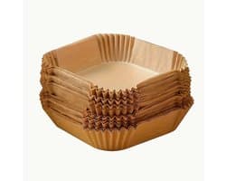 Verpakking van 300 antiaanbakmatjes voor de airfryer - Hoogwaardige, individuele matjes met een geribbelde rand voor veilige en eenvoudige reiniging, wat gezond koken bevordert - Geschikt voor bakken, grillen en verwarmen in de magnetron