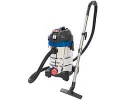 Silverline 1250 W Silverstorm nat en droog stofzuiger, 30 liter