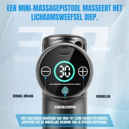 SCH® Massage Gun Professioneel - Massage Gun - Zwart - 13cm x 15cm x 5cm — thumbnail 4