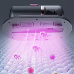 Draadloze Matrasstofzuiger met UV-C Sterilisatie – Handheld Anti-Huisstofmijt Bedreiniger – USB Oplaadbare Matrasreiniger tegen Allergenen, Bacteriën en Stof voor Bed, Bank en Bekleding — thumbnail 4