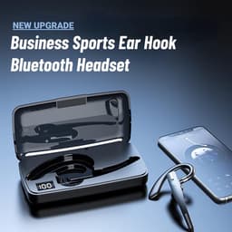 Draadloze Over-Ear Headset met Microfoon en Oplaadcase voor Zakelijk Gebruik — thumbnail 1