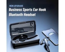 Draadloze Over-Ear Headset met Microfoon en Oplaadcase voor Zakelijk Gebruik