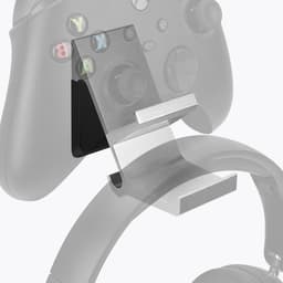 Allecto- Game-accessoires - Gaming - PS4 - PS5 - Controller - Dubbele muurbeugel voor Gamepad - Headset - Houder - Geschikt voor meerdere modellen - Zwart - Ruimtebesparende organizer voor Gamingaccessoires — thumbnail 1