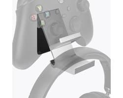 Allecto - Universele Gaming Headset en Controller Muurbeugel - Ruimtebesparende Organizer - Zwart - Dubbele Gamepad en Hoofdtelefoonhouder - Geschikt voor PS5 PS4 Xbox One 360 PC - Gamingaccessoires opbergrek