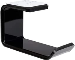 Allecto - Hoofdtelefoonstandaard - 2-delig - Acryl - Onder-bureau - Houder - Display - Zelfklevend tape - Universeel - Hoofdtelefoons - Zwart — thumbnail 5