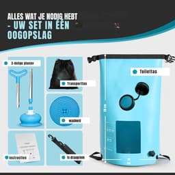 SCH® Mini Wasmachine - Wasmachine - Blauw - ‎15cm x 30cm x 30cm — thumbnail 3
