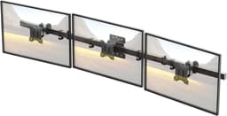 SCH® Monitor Arm 3 Schermen - Monitor Arm - Zwart - 43cm x 20cm cx13cm — thumbnail 1
