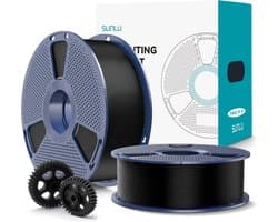 Hoogwaardig PLA+ 2.0 Filament 1,75mm Plus voor 3D-Printer, 2KG Zwart, Sterk en Robuust