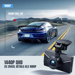 SAVI® Dashcam voor Auto Voor en Achter - Dashcam -Zwart - 9cmx 4cmx 5cm; 345 g — thumbnail 4