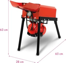 Maïsontpitter Elektrisch - Maïs Egreneermachine - Snel Maïs Verwerken - Automatische Korrelscheiding - 65x28x63 cm - Rood — thumbnail 5