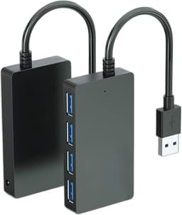 4-poorts USB Hub - Extra poorten - Apparaten aansluiten - Snelle dataoverdracht - Compact ontwerp — thumbnail 3