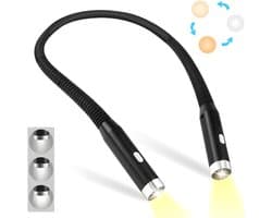 DnA® Neklamp - Neklampje Voor Haakwerk - Neklamp Oplaadbaar - Nekleeslamp - Neklampje - Zwart - 19cm x 13cm x 3cm