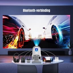 DEXO® Mini beamers - Projector - Mini beamer - Wit - 11cm x 11cm x 17cm — thumbnail 4