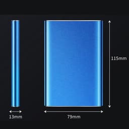 Externe Harde Schijf - Mobiele Opslag - Data Back-up - Hoge Snelheid USB 3.0 - 25 Inch - Zilver — thumbnail 4