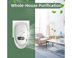 Luchtreiniger - Geurverdrijver - Actieve Zuurstof, Ozon & Ionen - Air Eliminator (Insteekmodel) -Honden-Katten- Wit