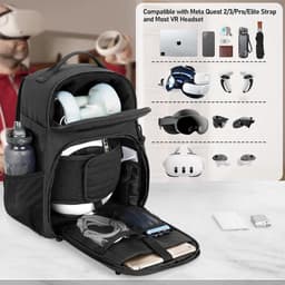 Harde Opbergcase voor VR Headset en Accessoires - Compatibel met Quest 2, Quest 3, Quest Pro & Elite Band — thumbnail 4