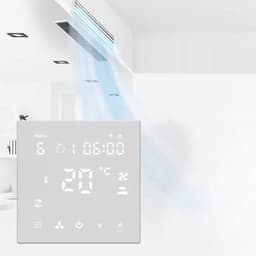 Wifi Inbouw Thermostaat | Touchscreen | Wifi | App bediening | Inbouw | Programmeerbaar | Tuya Smart Life | Wit — thumbnail 2