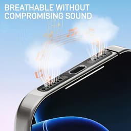 DW4Trading Zelfklevend Stofdicht Gaasje Speaker Set van 4 Stuks Voor Iphone Modellen 16,15,14,13 en 12 - Zwart — thumbnail 4