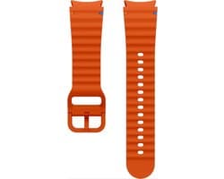 Scoby - Smartwatch bandje - Siliconen band - Horlogeband - Watch Strap - Geschikt voor Samsung Galaxy Watch 7 - 40 & 44mm - Oranje