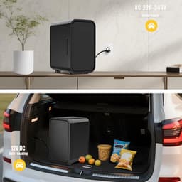 DnA® Mini Fridge - Mini koelkast 4L - Skincare & make-up fridge - Mini Koelkasten - Zwart - 17cm x 14cm x 27cm — thumbnail 4