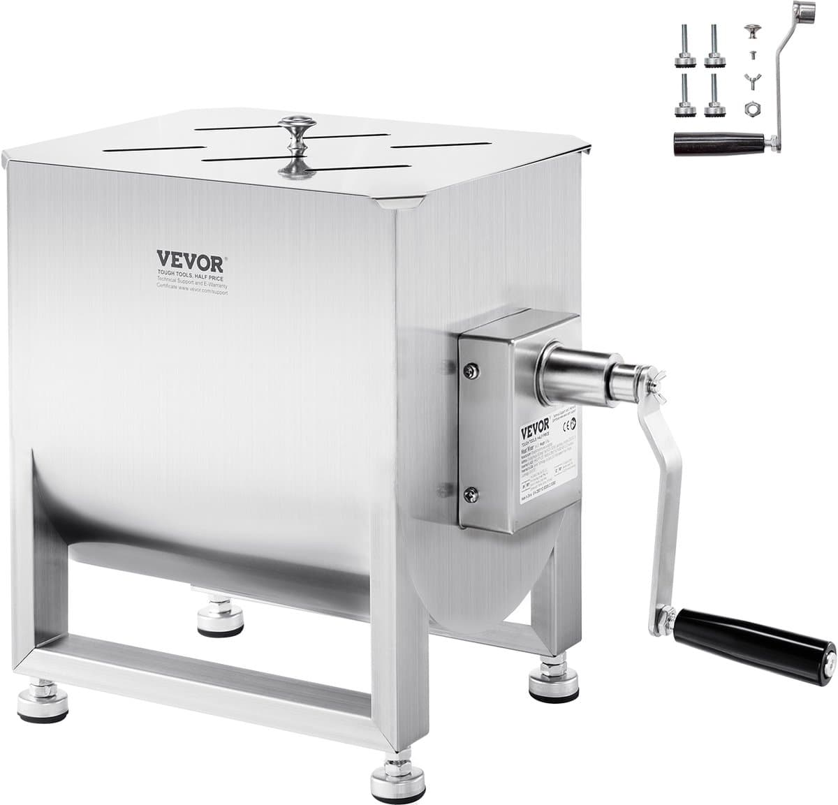 VEVOR Vleesmenger Handmatig 30L Mengmachine voor Vleesverwerking Gehakt — afbeelding 1
