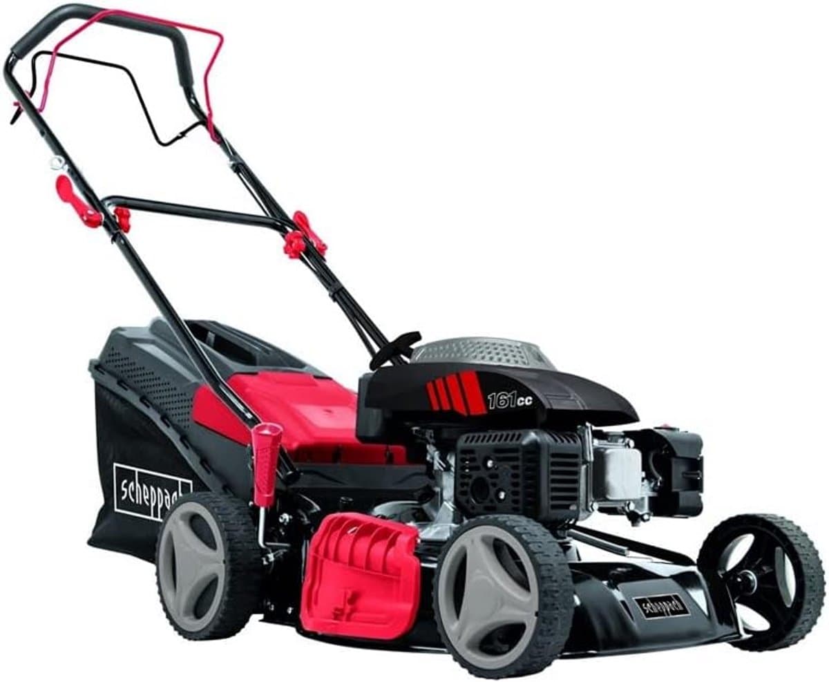 Benzine Grasmaaier - Krachtige Motor - Gazon Onderhoud - Zij-uitworp Mulchfunctie - 46CM Maaibreedte - Zwart — afbeelding 1