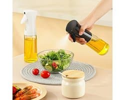 Olie Spray Fles 300ml – Oliespray voor Airfryer & Salade – Kookolie Dispenser – Herbruikbare Spray Fles – Voor Bakken, Grillen & Frituren