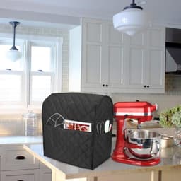 Keukenmachinehoes - Apparaat Beschermhoes - Keuken Stofvrij - Padded Waterdicht Nylon - 40x22.5x40 cm - Zwart Gewatteerd — thumbnail 2