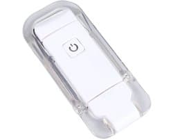 Draagbare Lezer Lamp - Nachtlamp Zaklamp - Lezen Boek - Verstelbare Helderheid - 11 x 5 x 2 cm - Wit