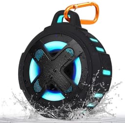 MIRA® Douche Speaker - Badkamer Speaker - Douche Speaker Bluetooth - Zwart - 11cm x 10cm x 6cm — thumbnail 1