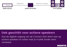 Marmitek Connect AD12 analoog naar digitaal converter - Audio converter - RCA naar Toslink of coaxiaal — thumbnail 2