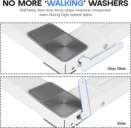 Wasmachine Onderstel met Wielen en Trillingsdemping, Verstelbaar — thumbnail 4