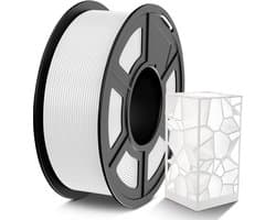 PETG 1.75 mm Filament voor 3D Printers - Hoge Taaiheid 1KG Spoel Wit