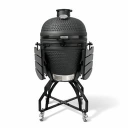 Patton Premium Large 21" Kamado met Onderstel en Zijtafels - Rooster Ø47 cm - Matzwart — thumbnail 2