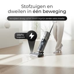 2-in-1 Nat- en Droog Steelstofzuiger met Dweilfunctie – 16.000 Pa Zuigkracht – Gescheiden Watertanks – Zelfreinigend Borstelsysteem – Draadloos — thumbnail 4