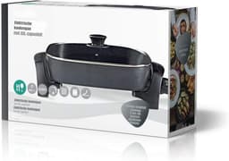Florixa® Partypan -Airfryer -Hapjespan - makkelijke schoon te maken - Diameter 32 cm - Zwart- 50cm x 23cm x 31cm — thumbnail 10
