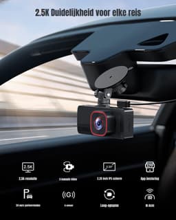 Aurixi® Dual Dashcam - Voor en Achter Camera – Auto Camera Met Nachtzicht - Zwart - ‎2cm x 11cm x 5cm — thumbnail 4