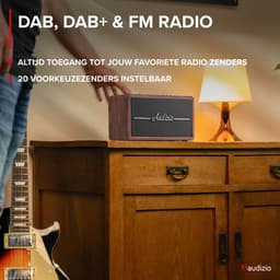 Retro radio - Audizio Tune60 - DAB radio met Bluetooth - Vintage look - DAB+ en FM - Houtlook — thumbnail 2